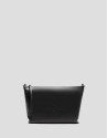 Megan Messenger black leather shoulder bag | Roberto Verino