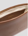 Megan Messenger camel leather shoulder bag | Roberto Verino