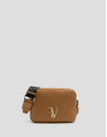 Thais camel leather shoulder bag - Gifts | Roberto Verino