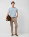 Mink-coloured dyed chino trousers - Gifts | Roberto Verino