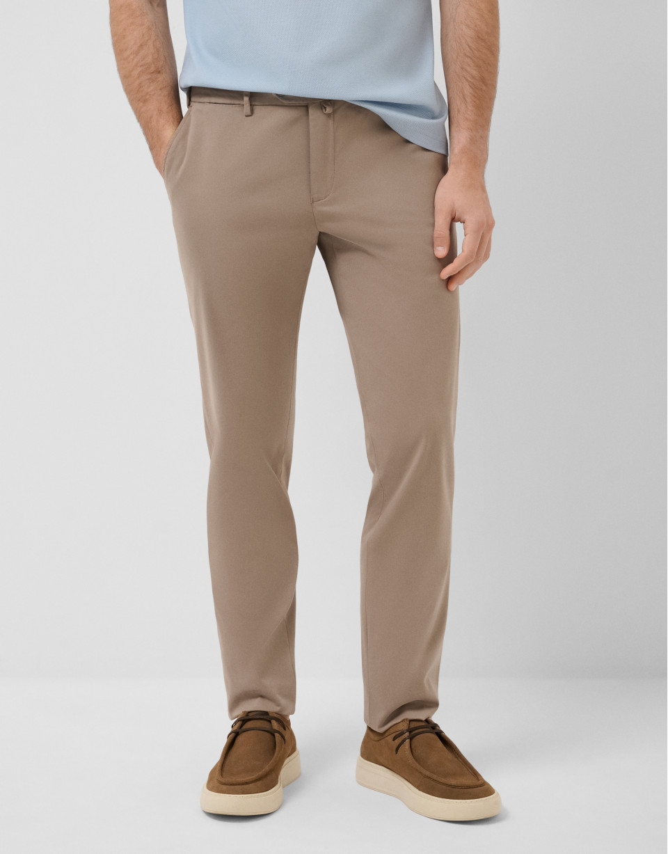 Mink-coloured dyed chino trousers - Gifts | Roberto Verino