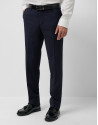 Dark blue regular fit half canvas suit - Verano | Roberto Verino
