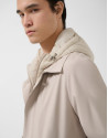 Stone-coloured trench coat with detachable ... | Roberto Verino