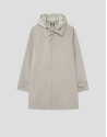 Stone-coloured trench coat with detachable ... | Roberto Verino