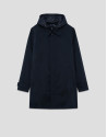 Navy trench coat with detachable bib - Man | Roberto Verino