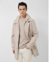 Stone-coloured trench coat with detachable ... | Roberto Verino