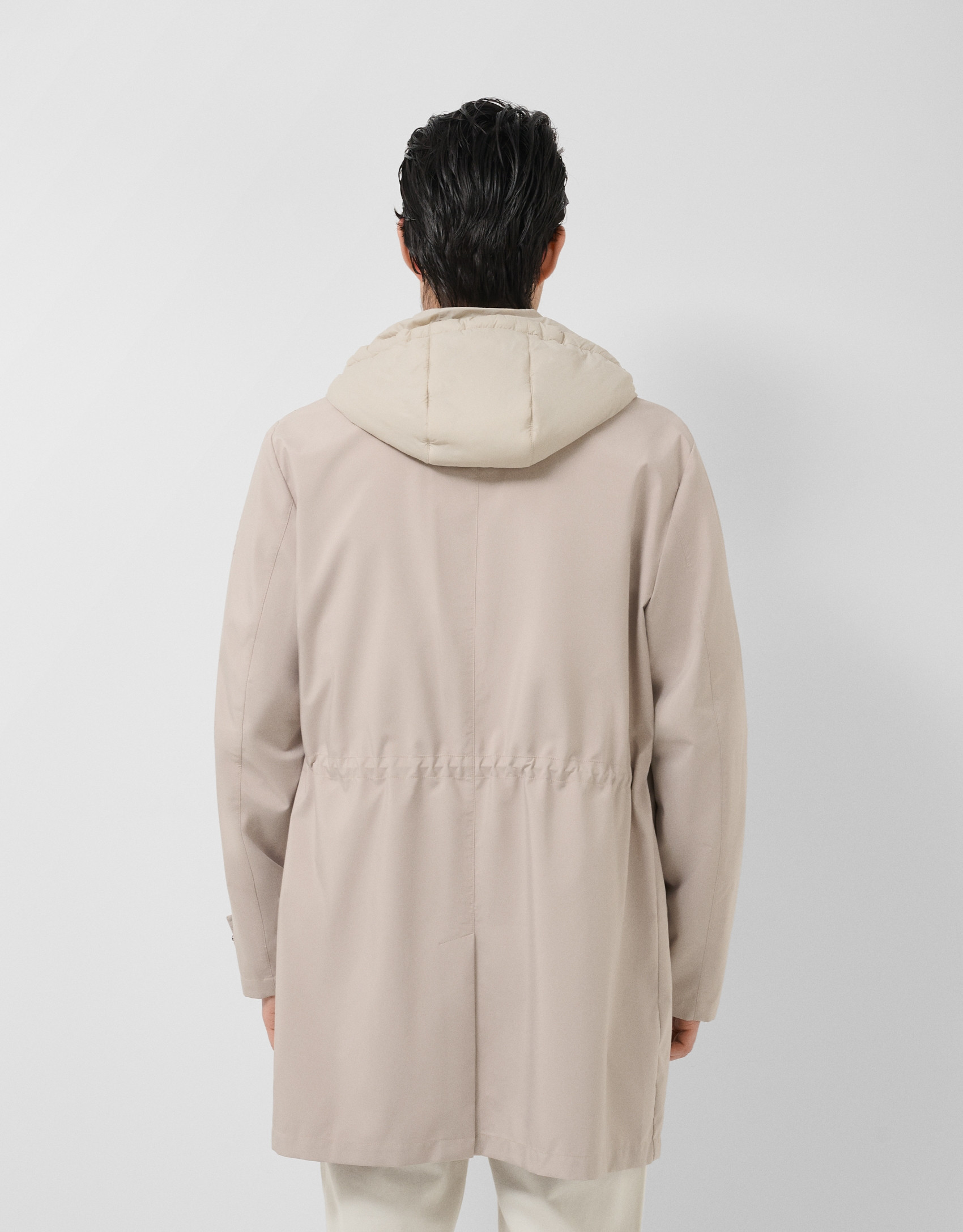 Gabardina con pechera desmontable piedra | Roberto Verino