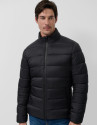Black padded technical jacket - Man - AW2025 | Roberto Verino