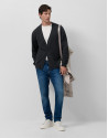 Stone-coloured trench coat with detachable ... | Roberto Verino