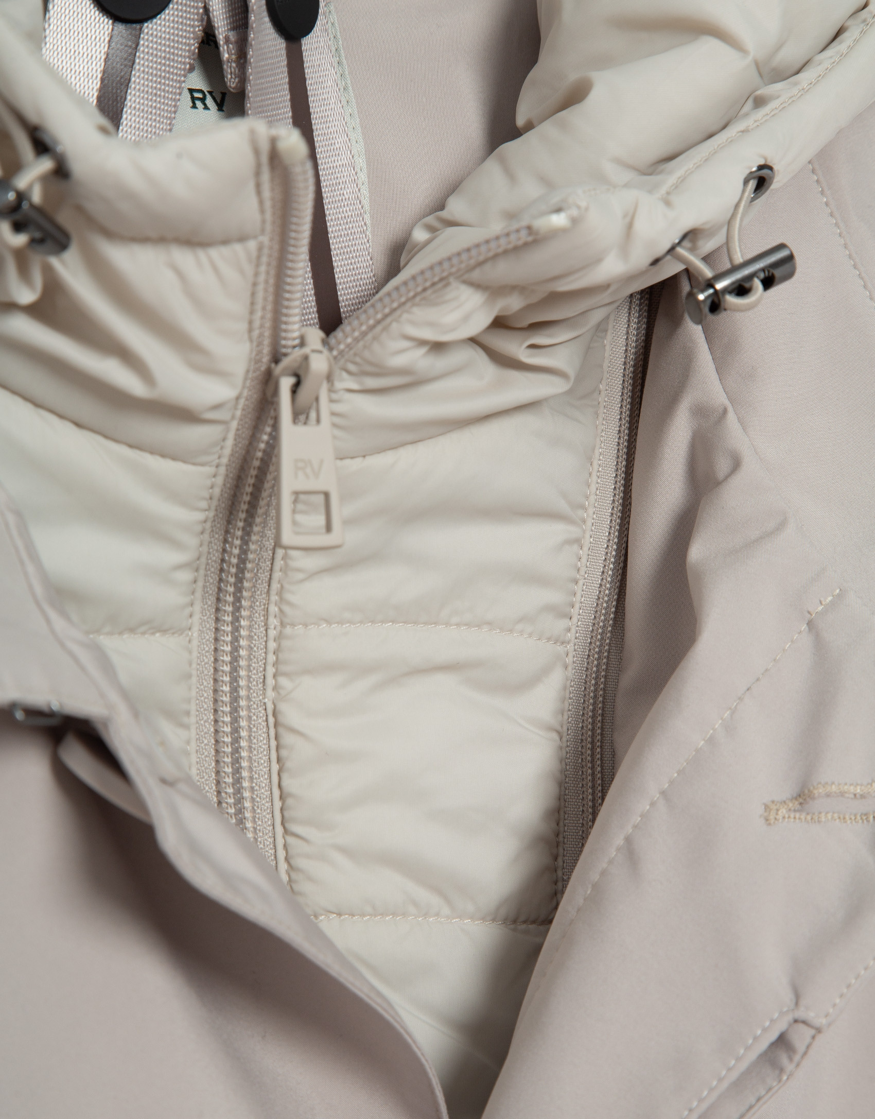 Stone-coloured trench coat with detachable ... | Roberto Verino