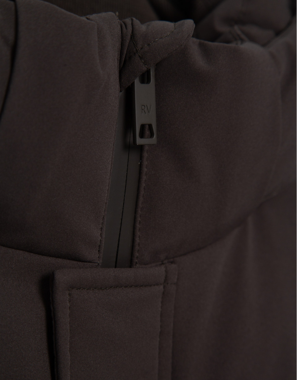 Brown padded shorts with four pockets - Man | Roberto Verino