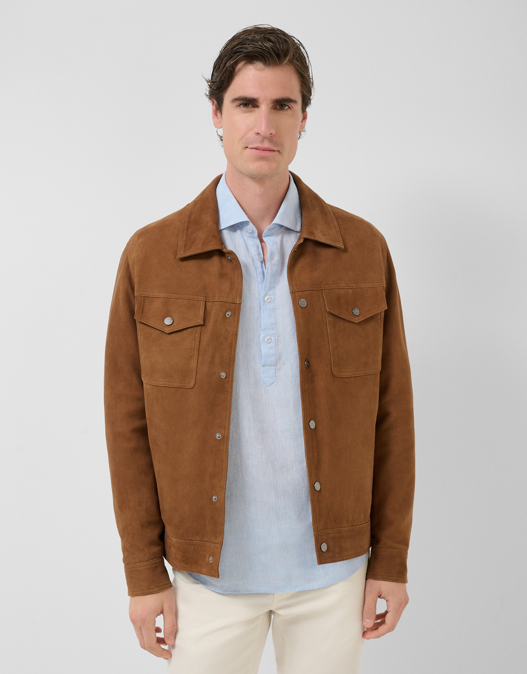 Tan suede jacket - Verano -  | Roberto Verino