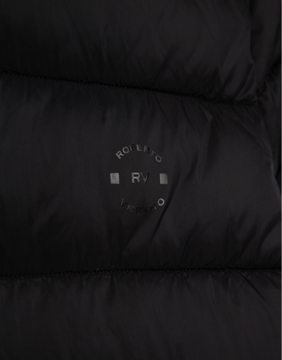 Black padded technical jacket - Man - AW2025 | Roberto Verino