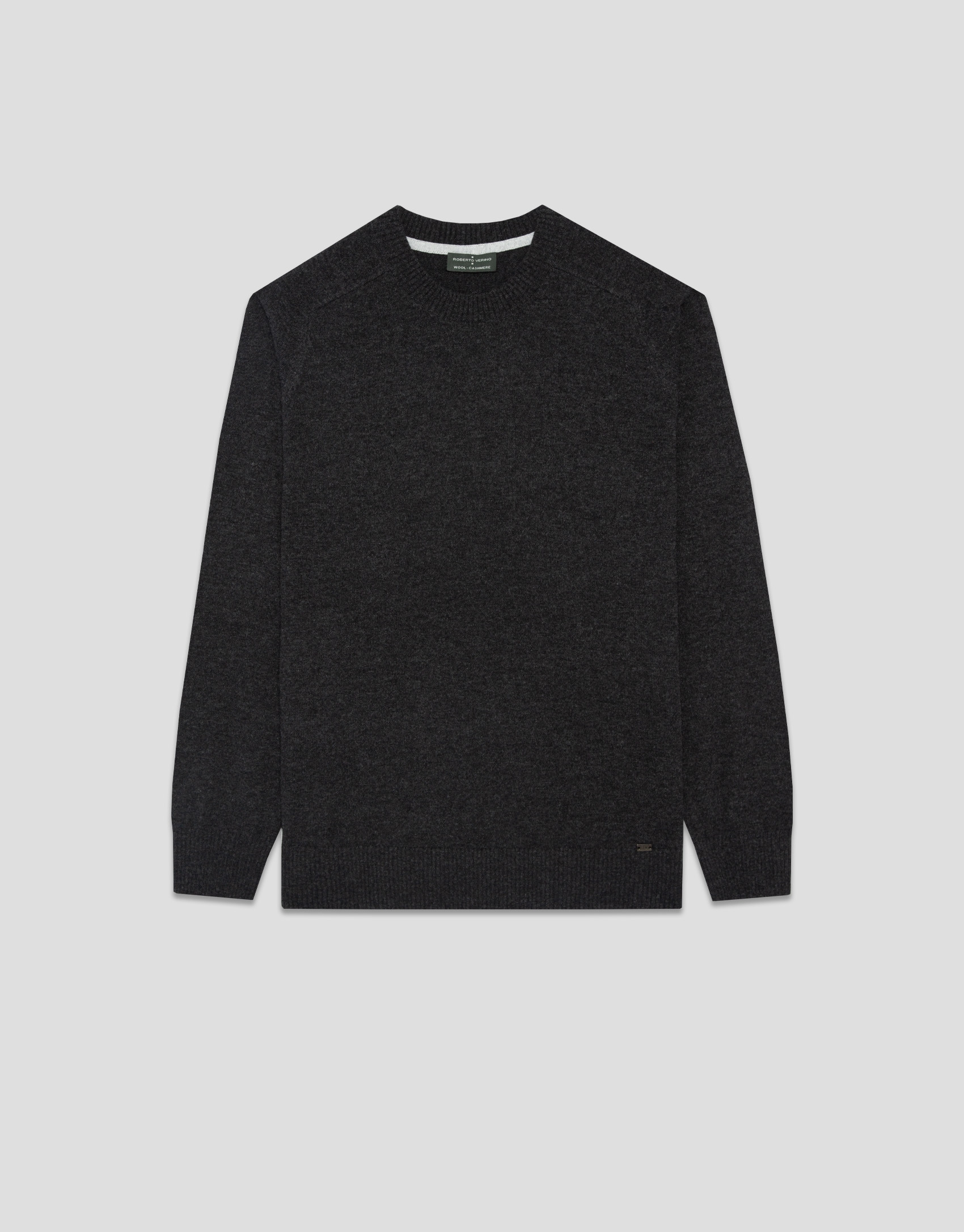 Jersey lana/cashmere gris oscuro - Hombre | Roberto Verino