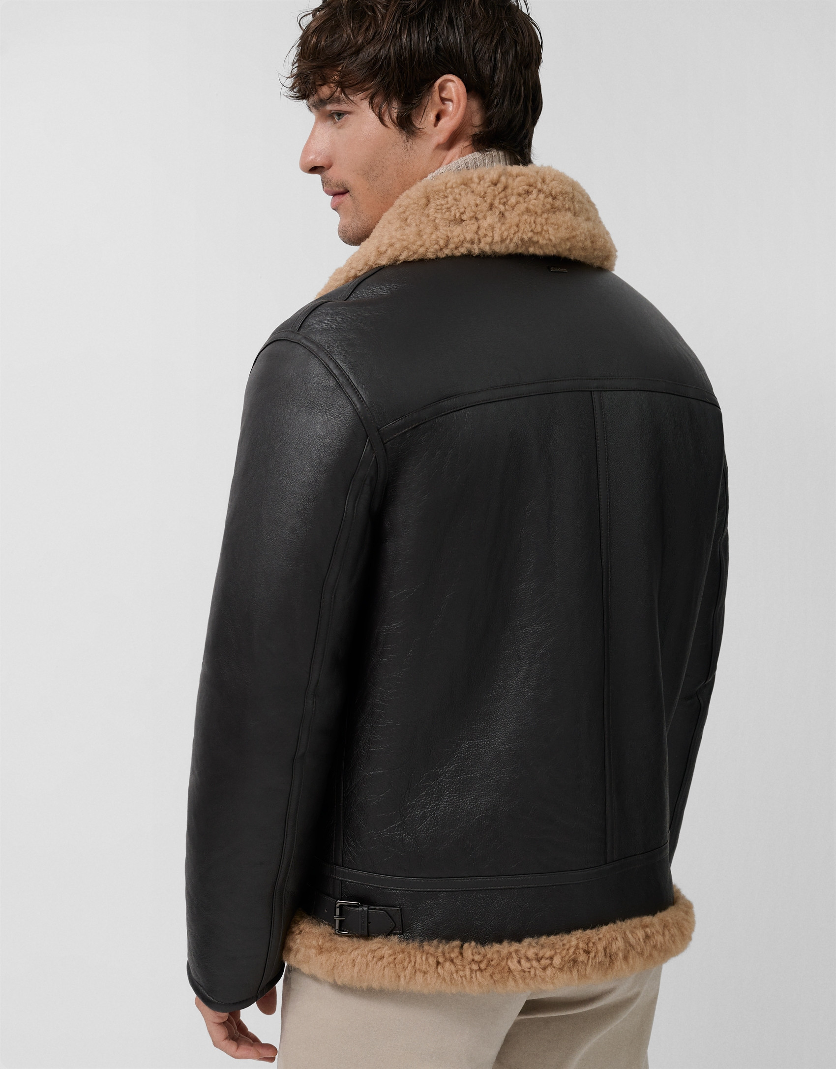Brown double-sided jacket - Man - AW2025 | Roberto Verino