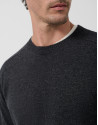 Jersey lana/cashmere gris oscuro - Hombre | Roberto Verino
