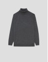 Jersey cuello cisne lana gris melange - Hombre | Roberto Verino
