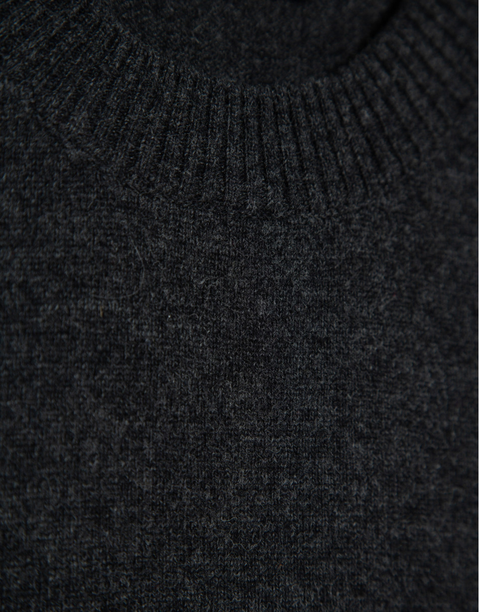 Jersey lana/cashmere gris oscuro - Hombre | Roberto Verino