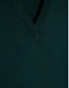 Jersey cuello pico color verde oscuro - Hombre | Roberto Verino