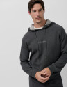 Sudadera con capucha lana/algodón gris ... | Roberto Verino