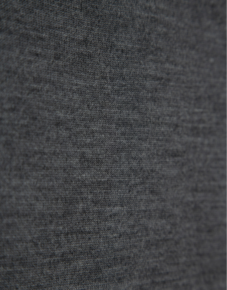 Jersey cuello cisne lana gris melange - Hombre | Roberto Verino
