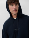 Sudadera con capucha lana/algodón marino | Roberto Verino