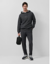 Sudadera con capucha lana/algodón gris ... | Roberto Verino