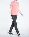 Coral pique top