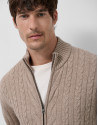 Mink melange cardigan - Man - AW2025 | Roberto Verino