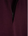 Plum wool zip-neck sweater - Man - AW2025 | Roberto Verino