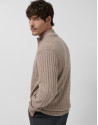 Mink melange cardigan - Man - AW2025 | Roberto Verino