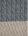Jersey rayas y ochos lana gris melange y crudo | Roberto Verino