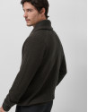 Chaqueta cuello chal color caqui oscuro | Roberto Verino