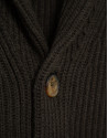 Chaqueta cuello chal color caqui oscuro | Roberto Verino