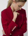 Blazer de un botón crepé rojo - AVANCE OI25 | Roberto Verino