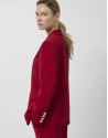 Blazer de un botón crepé rojo - AVANCE OI25 | Roberto Verino