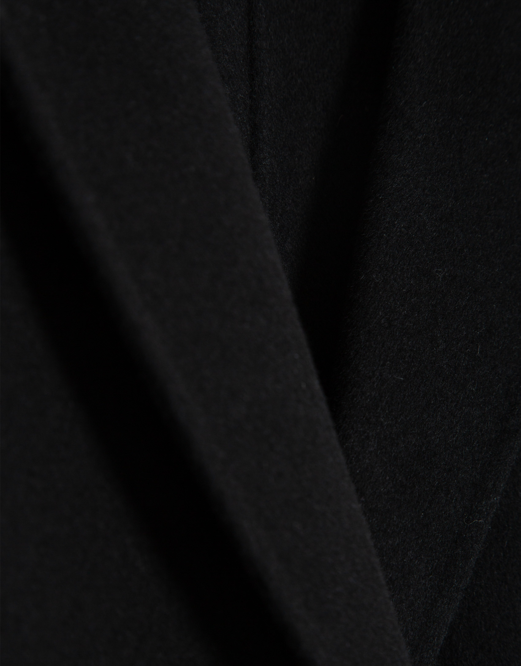 Abrigo largo oversize doble faz negro - Mujer | Roberto Verino