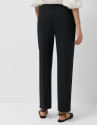 Pantalón recto crepé negro - Mujer - OI2025 | Roberto Verino