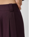 Pantalón pinzas corte masculino lana burdeos | Roberto Verino