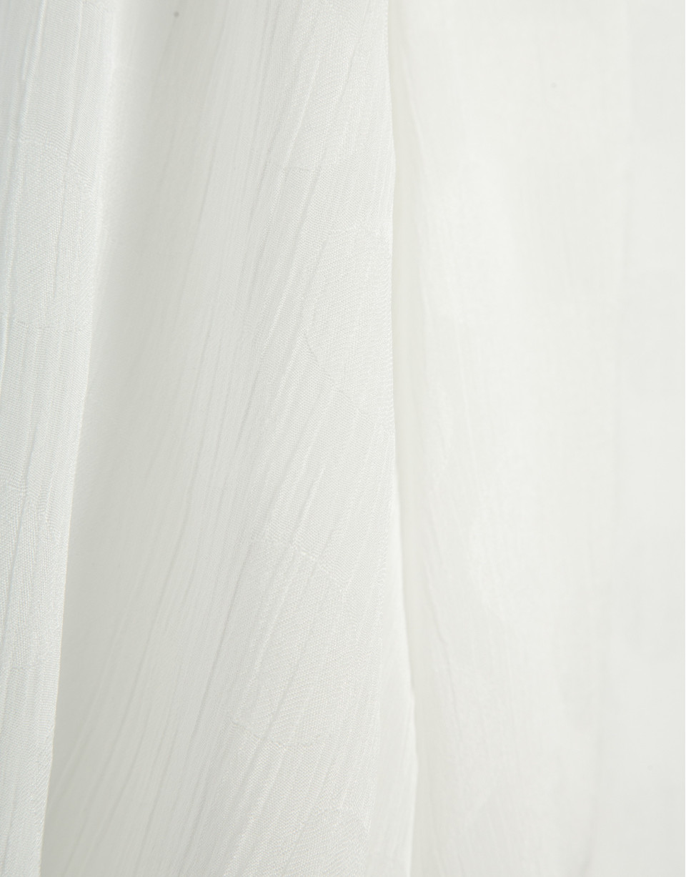 Camisa en bambula blanco con jacquard de ... | Roberto Verino