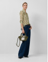 Green spot print ruffled blouse - Woman | Roberto Verino