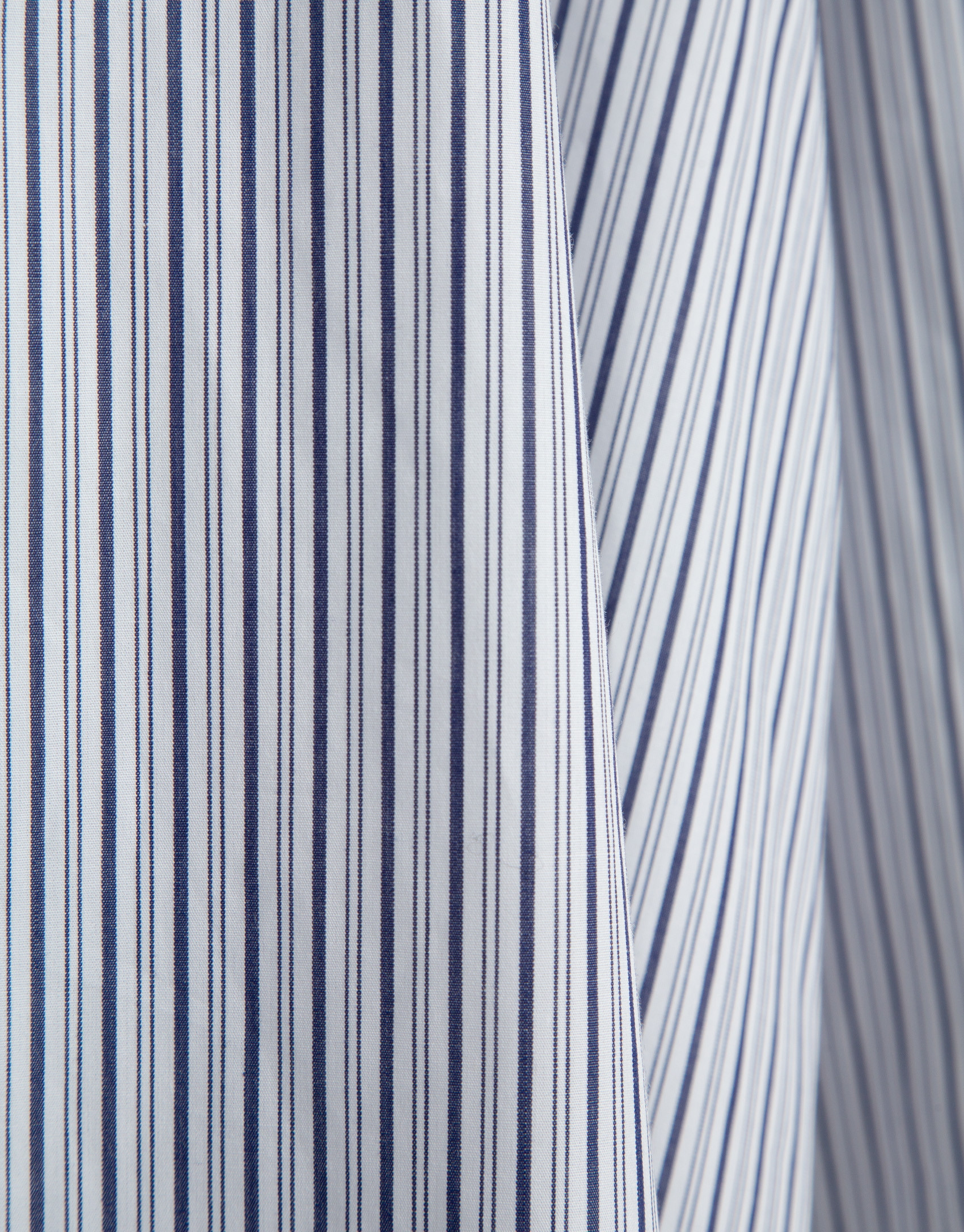 Navy blue striped men's shirt - Woman - AW2025 | Roberto Verino