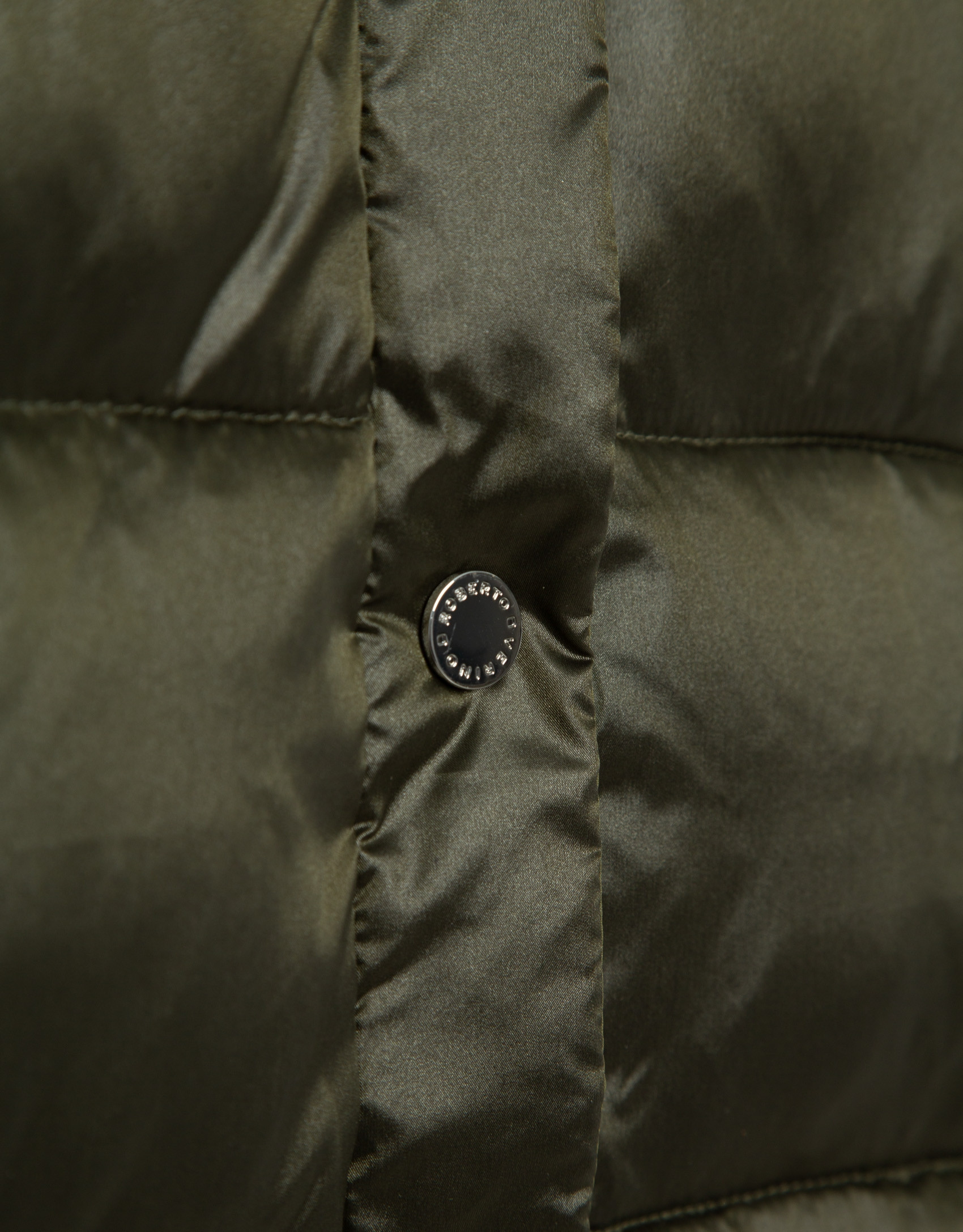 Green padded vest with hood - Woman - AW2025 | Roberto Verino