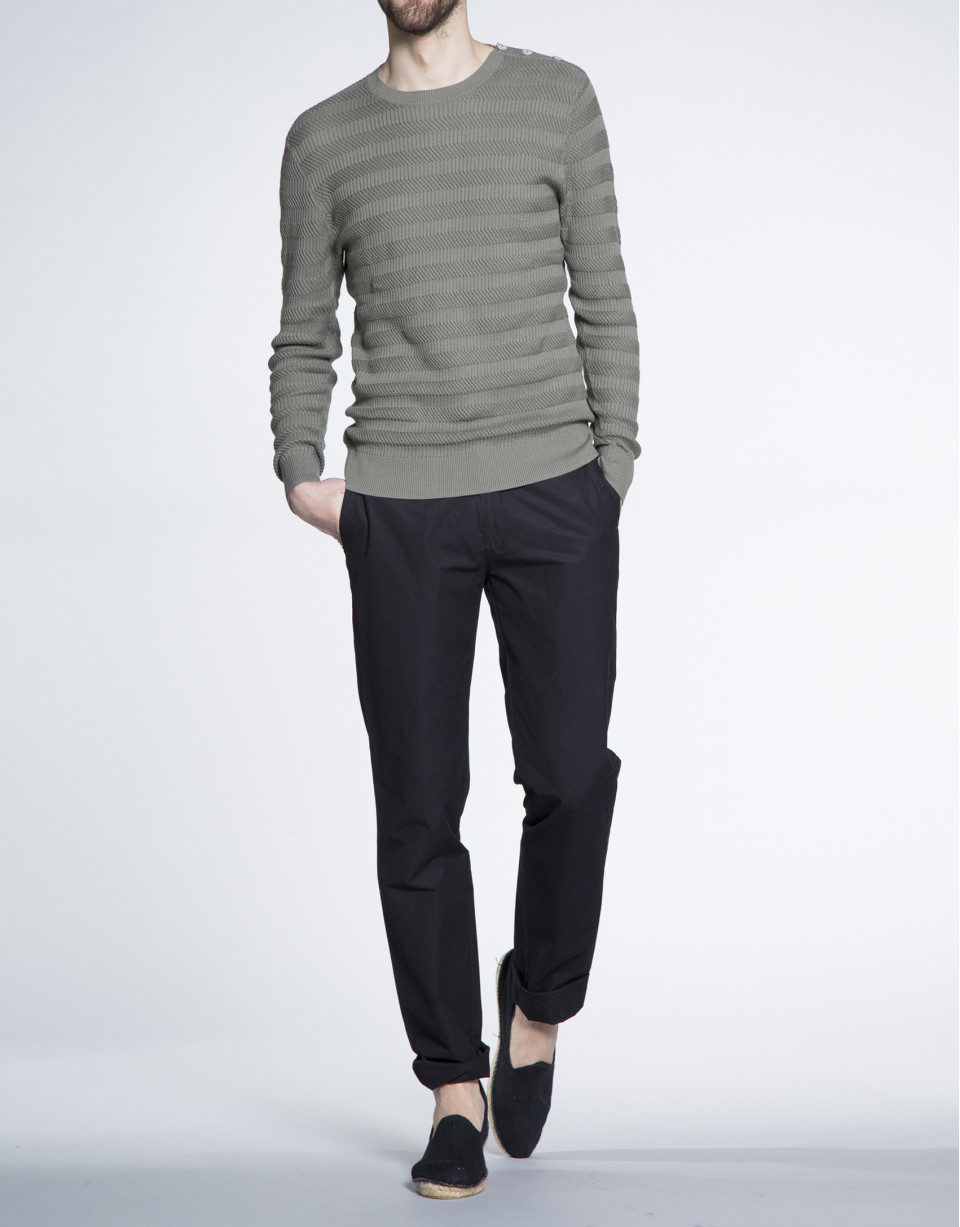 Structured knit sweater