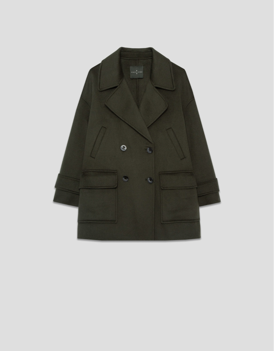 Green double-sided three-quarter-length ... | Roberto Verino