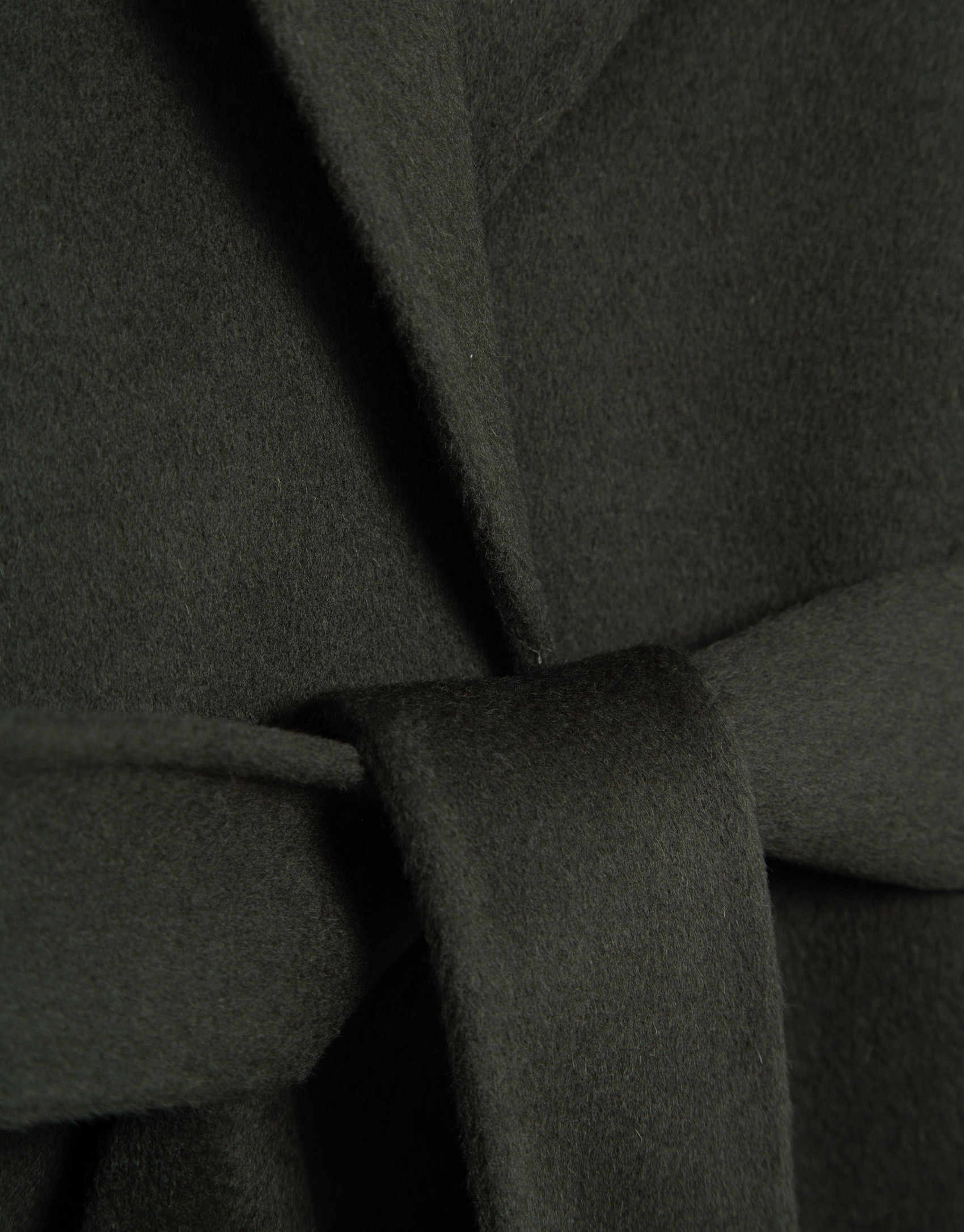 Long coat in green double-sided cloth - Woman | Roberto Verino