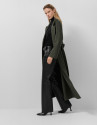Long coat in green double-sided cloth - Woman | Roberto Verino