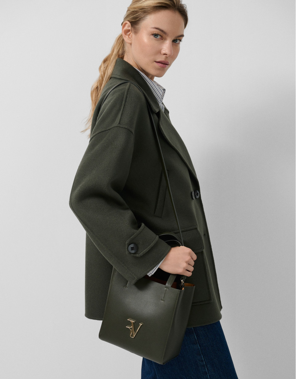 Green double-sided three-quarter-length ... | Roberto Verino