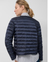 Chaqueta acolchada plumas cuatro bolsillos azul | Roberto Verino