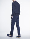 Navy blue knit cardigan